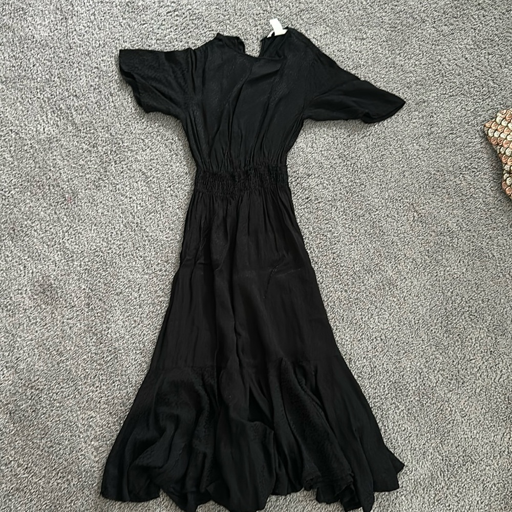 H&M black midi dress